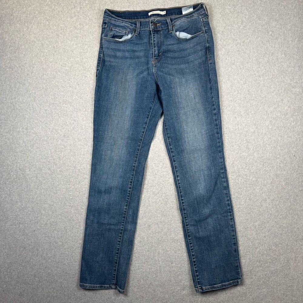 Levis 505 Womens Size 29 Straight Leg Denim Jeans Medium Wash Pockets